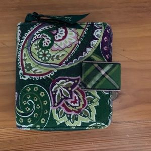 Vera Bradley green patterned wallet